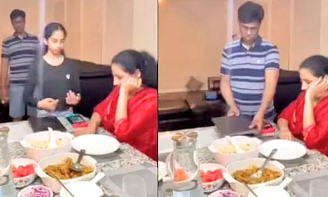 செல்போன், லேப்டாப் இல்லாமல் குடும்பத்தை நிம்மதியாக சாப்பிட வைக்க தாயின் புது 'டெக்னிக்'