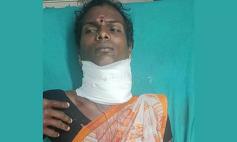 திருநங்கையாக மாறியவரை அரிவாளால் வெட்டிய வாலிபர்