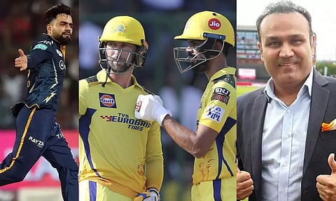 சென்னை அணிக்கு எதிராக குஜராத் அணியின் துருப்பு சீட்டு ரஷித்கான்- சேவாக்