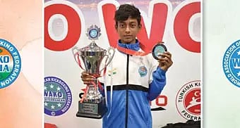 சர்வதேச கிக் பாக்சிங் போட்டியில் தங்கப்பதக்கம் வென்ற தமிழக வீரர்