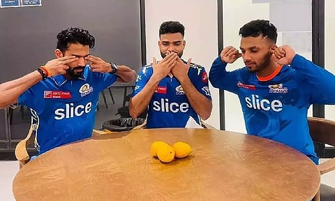 நவீன் உல் ஹக்கை அவர் பாணியில் கிண்டல் செய்த மும்பை வீரர்கள்