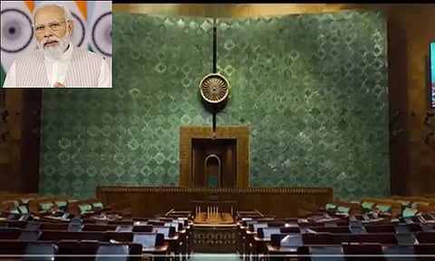 ஒவ்வொரு இந்தியனுக்கும் பெருமை - புதிய பாராளுமன்ற கட்டிட வீடியோவை பகிர்ந்த பிரதமர் மோடி