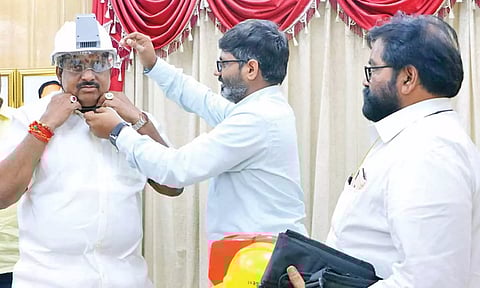 புதுச்சேரியில் அறிமுகமாக உள்ள ஏ.சி. ஹெல்மெட்.