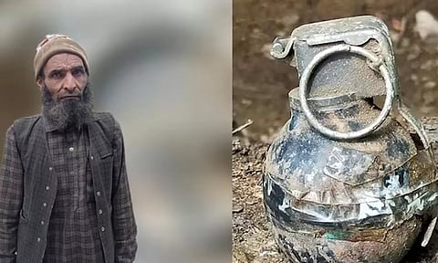 சீன கையெறி குண்டுடன் பயங்கரவாதி கைது