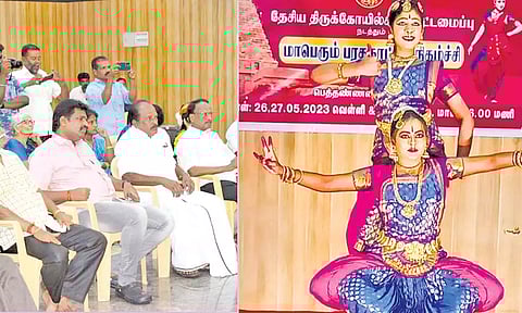 தஞ்சையில் நடந்த பரதநாட்டிய நிகழ்ச்சியை மேயர் சண்.ராமநாதன் தொடங்கி வைத்து பார்வையிட்டார்.