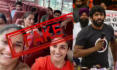 கைதான மல்யுத்த வீராங்கனைகள் சிரிப்பது போன்ற புகைப்படம் - பஜ்ரங் புனியா விளக்கம்