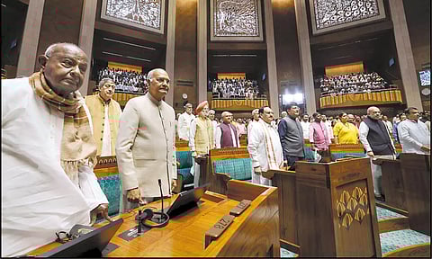 புதிய பாராளுமன்றத்தில் என் வாழ்நாளில் அமர்வேன் என்று நினைக்கவில்லை: தேவகவுடா