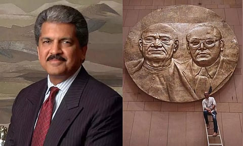 புதிய நாடாளுமன்ற கட்டிடம் சிலைகள் செதுக்கிய சிற்பிக்கு ஆனந்த் மகிந்திரா வாழ்த்து