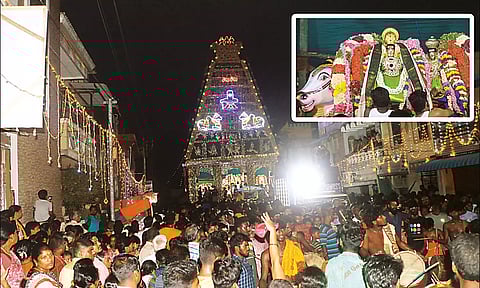 பாடலீஸ்வரர் கோவிலில் தெருவடைச்சான் உற்சவம்: திரளான பக்தர்கள் சாமி தரிசனம்
