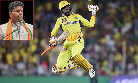 சி.எஸ்.கே. அணிக்கு வெற்றி தேடித்தந்த பா.ஜ.க. தொண்டர்.. ஜடேஜாவை பாராட்டிய அண்ணாமலை