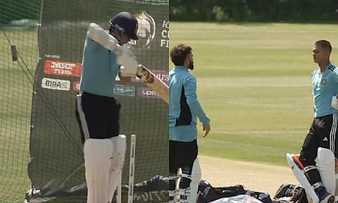 இந்திய அணியுடன் முதல் வலைபயிற்சி.. ஜெய்ஸ்வாலுக்கு டிப்ஸ் கொடுத்த விராட் கோலி- வீடியோ