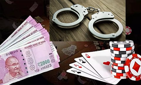 பணம் வைத்து சூதாடிய 6 பேர் கைது