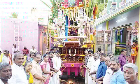 குடியாத்தத்தில் கெங்கையம்மன் திருவிழா தேரோட்டம்