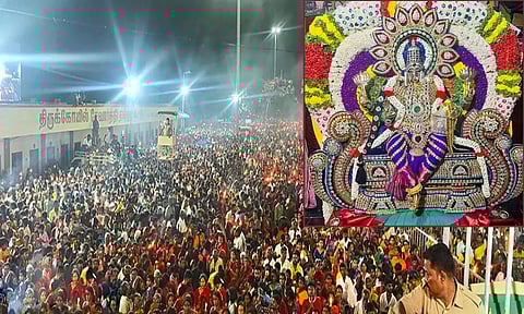 மேல்மலையனூர் அங்காளபரமேஸ்வரி கோவிலில் அமாவாசை விழா: லட்சக்கணக்கான பக்தர்கள் தரிசனம்