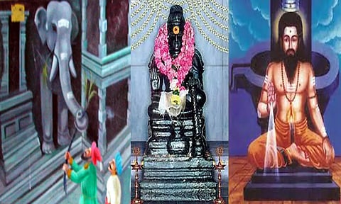 எல்லாம் வல்ல சித்தரால் கரும்பு சாப்பிட்ட கல்யானை