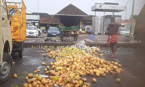 கோயம்பேடு மார்க்கெட்டில் 2 நாளில் 100 டன் மாம்பழம் குப்பையில் வீச்சு