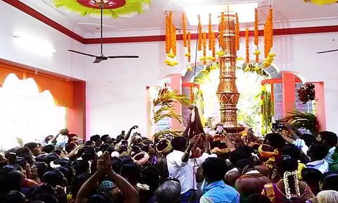 கொடியேற்றம் நடைபெற்றபோது எடுத்த படம்.