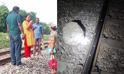 தண்டவாளத்தில் கற்களை வைத்து சென்னை ரெயிலை கவிழ்க்க சதி- அடுத்தடுத்த சம்பவங்களால் அதிர்ச்சி