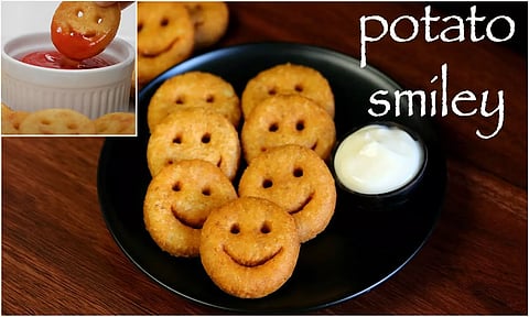 குழந்தைகள் விரும்பி சாப்பிடும் உருளைக்கிழங்கு ஸ்மைலி