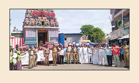 சோழவந்தானில் நடந்த விழிப்புணர்வு பேரணி.