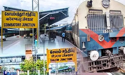 ஒரு வருடமாக கோவை-சேலம் மெமு ரெயில் சேவை ரத்து: திருப்பூர் பனியன் தொழிலாளர்கள் -22 கிராம மக்கள் தவிப்பு