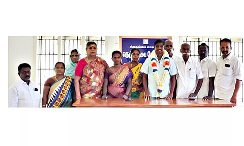 நெற்குப்பை பேரூராட்சி கூட்டத்தில் புதிய தலைவர் தேர்வு