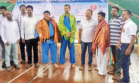 கூடோ போட்டி பரிசளிப்பு விழா நடந்த போது எடுத்த படம்.