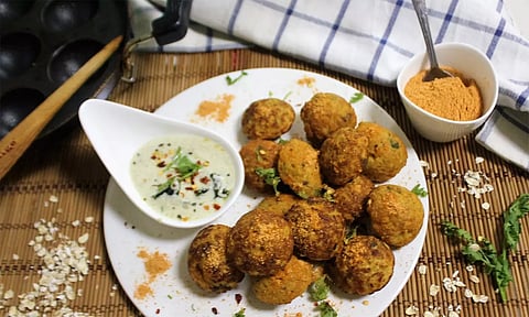 நார்சத்து நிறைந்த ஓட்ஸ் குழிப்பணியாரம்