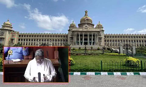 கர்நாடகாவில் பட்ஜெட் செசன்போது ஒய்யாரமாக எம்.எல்.ஏ. இருக்கையில் சென்று அமர்ந்த முதியவர்