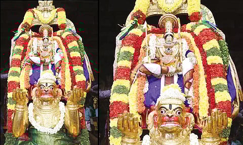 திருச்சானூரில் சுந்தரராஜசாமி அவதார மகோற்சவம் 2-வது நாள்: அனுமன் வாகனத்தில் உற்சவர் வீதிஉலா