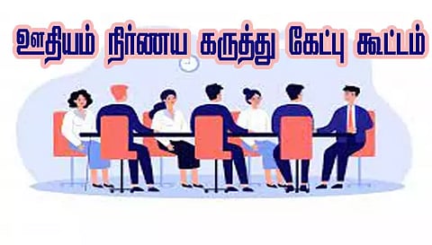 பஞ்சாலை தொழிலுக்கான குறைந்தபட்ச ஊதியம் நிர்ணய கருத்து கேட்பு கூட்டம்