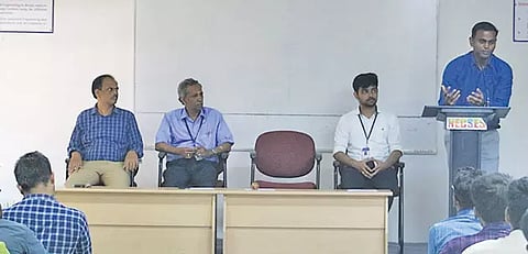 நேஷனல் பொறியியல் கல்லூரியில் எந்திர பொறியியல்துறை கூட்டமைப்பு- சுற்றுச்சூழல் சங்கம் தொடக்க விழா