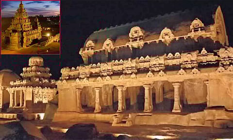 மாமல்லபுரம் புராதன சின்னங்களை மின்னொளியில் இரவு 9 மணி வரை பார்க்கலாம்: தொல்லியல் துறை அறிவிப்பு