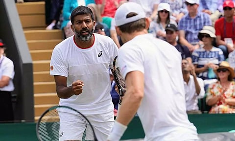 விம்பிள்டன் டென்னிஸ் - இரட்டையர் பிரிவில் அரையிறுதிக்கு முன்னேறிய போபண்ணா ஜோடி