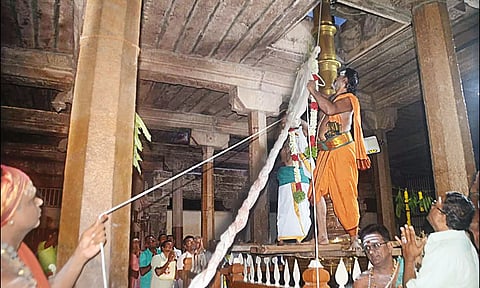 கொடியேற்றம் நடந்த போது எடுத்த படம்.