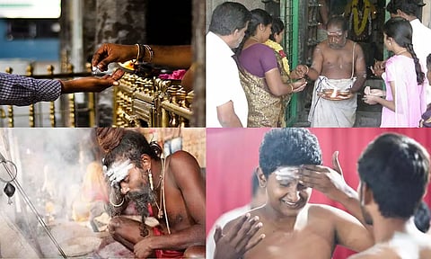 கோவிலில் விபூதி வாங்கும் போது செய்யக்கூடாத தவறுகள்...