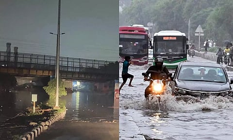 டெல்லியில் திரும்பிய திசையெங்கும் வெள்ளம்... மக்கள் இந்த சாலைகளில் செல்லவேண்டாம்