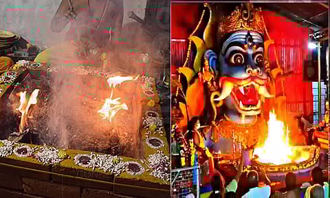 பிரத்தியங்கிரா தேவிக்கு மிளகாய் ஹோமம்... தீரும் பிரச்சனைகள்...