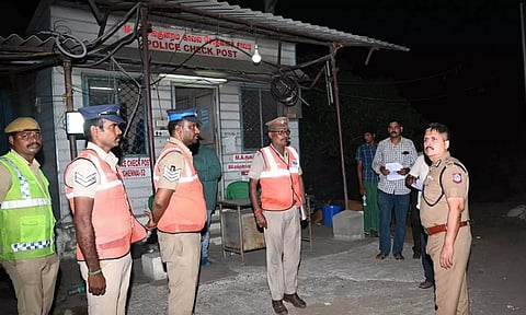 ஆவடி பகுதியில் போலீஸ் கமிஷனர் சங்கர் விடிய, விடிய ஆய்வு