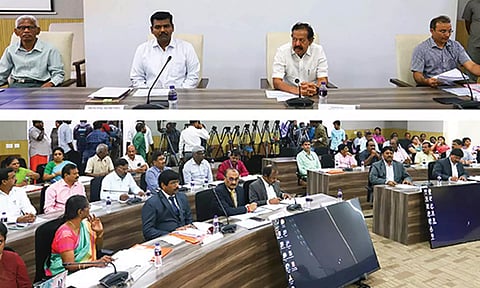 பல்கலைக்கழகங்களின் துணை வேந்தர்களுடன் அமைச்சர் பொன்முடி ஆலோசனை