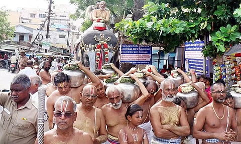 உறையூர் கமலவல்லி நாச்சியார் கோவிலில் ஜேஷ்டாபிஷேகம்