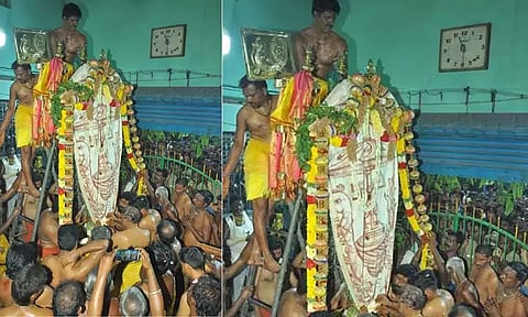 சிதம்பரம் மாரியம்மன் கோவிலில் தீமிதி திருவிழா கொடியேற்றம்