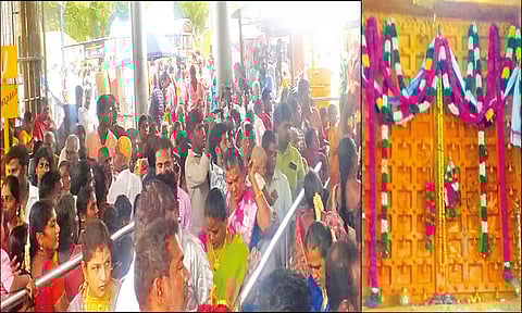 அழகர்கோவிலில் அலைமோதிய பக்தர்கள்: நெய் விளக்கேற்றி சாமி தரிசனம்