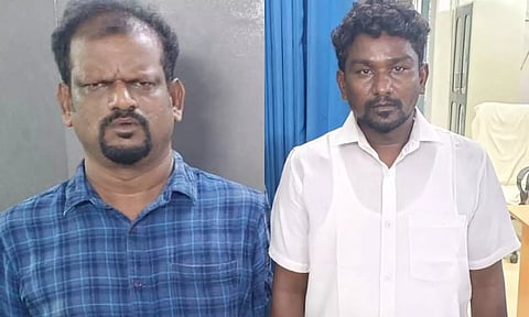 கைதானவர்களை காணலாம்.