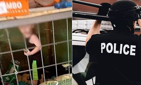 நாய் கூண்டில் அடைத்து 6 குழந்தைகள் சித்ரவதை: பெற்றோரை கைது செய்த அமெரிக்க காவல்துறை