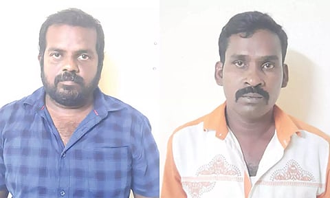 கைதானவர்களை படத்தில் காணலாம்.