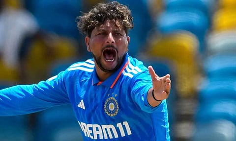 குல்தீப் யாதவ், ஜடேஜா அசத்தல் - முதல் ஒருநாள் போட்டியில் வெஸ்ட் இண்டீசை 114 ரன்களில் சுருட்டியது