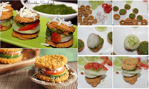 10 நிமிடத்தில் செய்யலாம் சீஸ் முறுக்கு சாண்ட்விச்