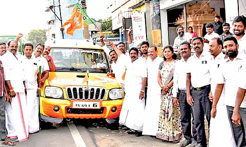 பாரதிய ஜனதா விழிப்புணர்வு பிரசார வாகனம் தொடக்கம்