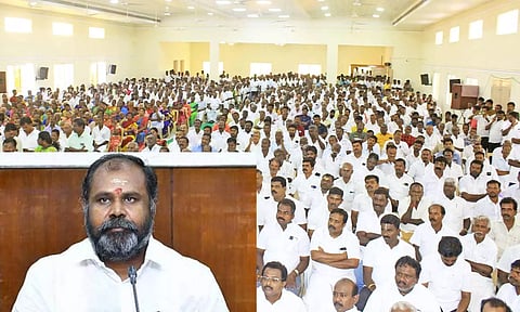 மதுரை அ.தி.மு.க. மாநாடு: ஆட்சி மாற்றத்தின் கால்கோள் விழாவாக அமையும்- உதயகுமார் பேச்சு